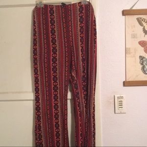 Forever 21 Plus Printed Fit & Flare Pant